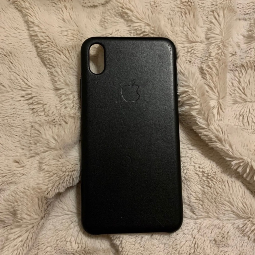 ❗️SOLD❗️iPhone XS Max Black Leather Case